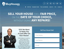 Tablet Screenshot of ibuyhouses.com